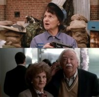 Миссис Фельдман из "Полицейской академии-4" в аэропорту