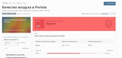 Ага, в Калифорнии пусть сначала решит 
Индекс качества воздуха по городам мира