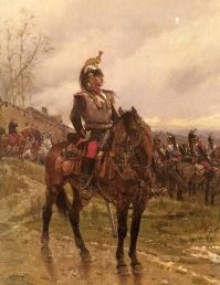 Пост про драгун, а на фотке на коне французский кирассир - тяжёлая кавалерия. Повнимательнее посты нужно готовить, камрад.