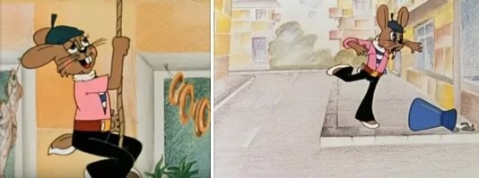 Так он же отрицательный персонаж. 
Да и не было тогда оголтелобезумной борьбы с курением. 

---
Не, курить плохо, это я вам,как курильщик, скажу. 
Но то, как пытаются у нас с этим бороться... 
Ну бред же. 
Картинки "страшные" лепят, на старые мультики "18+" лепят. 
Акцизы безумные. 
Ага, курить не бросят, а начнут дешёвкой из бумаги, веников и химии травиться. 
Ну или, кто может дорогое курево себе позволить, денюжку принесёт. 

---

Вот если бы там заяц закурил...