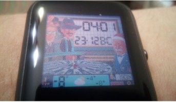 Помнится, для часов сделал циферблат с Якубовичем.