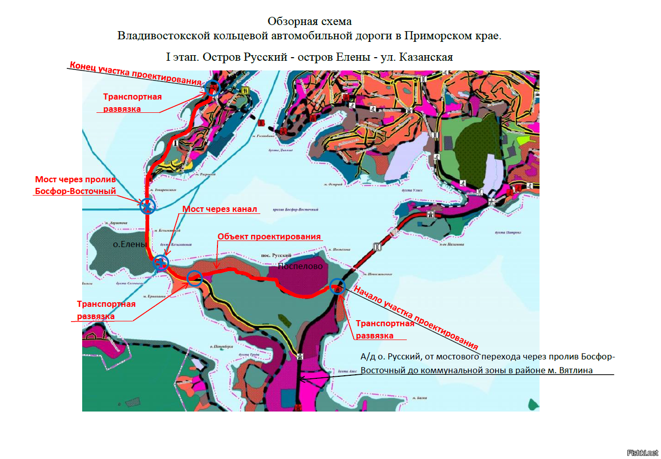 остров русский на карте