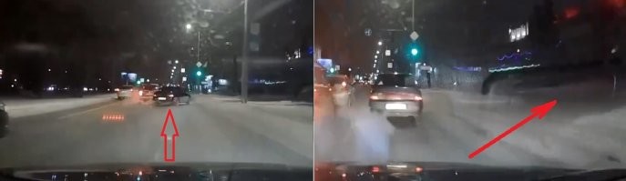 Дык там оттормозиться места, как грязи на дороге или на крайняк направо уйти!