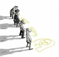 Командное творчество на снегу