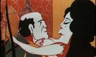Мультфильм «Ограбление по...” 1978 года. Не то чтобы обнаженка. Но весьма рельефно...
