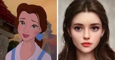 Художница использует искусственный интеллект, чтобы оживить героев диснеевских мультфильмов