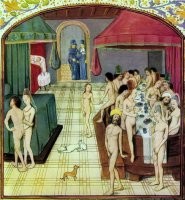 Фреска «Публичная баня» (Франция.1470 год)