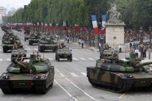 Вот вам парад в нищих тоталитарных странах. Узнаёте? 
Или ещё накидать? :)