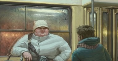 не все собачки довольны. 

прикольно, наверное, работать курьером в США, особенно где-нибудь в Калифорнии: погода хорошая, путешествия)) не то, что у нас -  холод, слякоть, тесное метро и хмурые лица

p.s. я не курьер