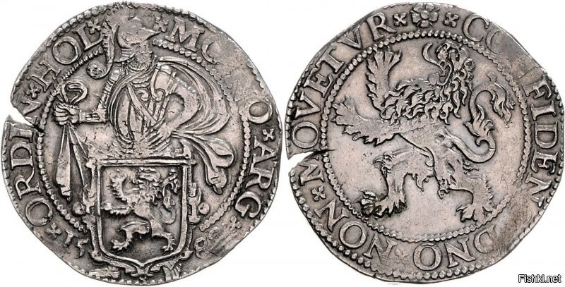 Голландский левендальдер или львиный талер,вес 27 гр. Одна из самых массовых монет