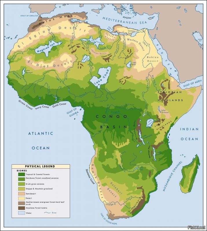 10 000 лет назад Африка выглядела немного иначе.
