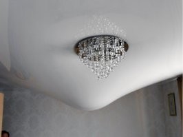 Проснулся с будуна. Смотрю потолок какой то кривой. Думал пипец как мозги набекрень. Ан нет, оказалось у соседки сверху кран протек.
Картинка не моя, но очень похоже было.