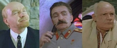 А. Мягков в фильме "На Дерибасовской хорошая погода...."- Дядя Миша, "Артист", Ленин, Сталин,Хрущев, Брежнев