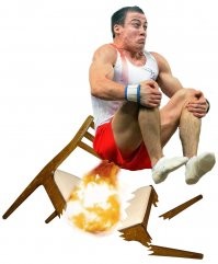 Стульчик смени, а то ведь, наверное, невкусно нюхать, когда из-под жопки на всю комнату горелой синтетикой прёт?