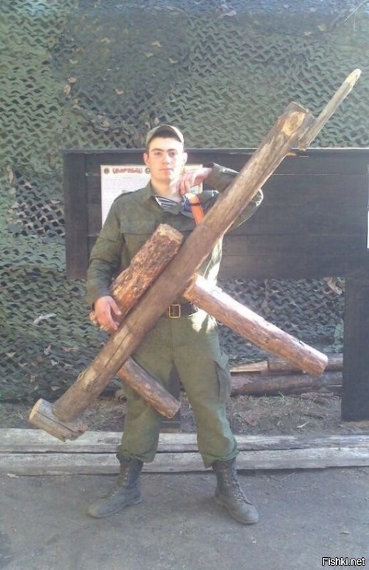 Про@бал штык-нож или автомат - таскай деревянные...