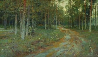 Закономерность не заметили? Сосны рядами. Это рукотворные посадки деревьев. У меня вокруг города тоже такие. 
Посмотрите программу изменения климата Сталина.