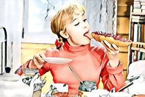 И по рукам течёт варенье.