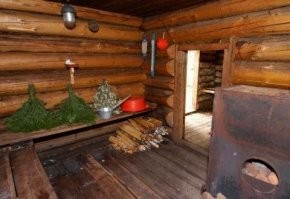 Деревенская баня и первачок! Кайф!