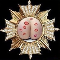 Четко по методичке идешь?)))
Позор, хоть какой нить фантазию проявил.
Орден зацелованная жопа твой по праву))