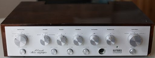 Усилитель Бриг-001-Стерео.
Из Википедии: По заключению английской фирмы-экспортера Afif Ltd. «Бриг» был признан полностью соответствующим требованиям западного рынка. Усилитель экспортировался во Францию и Австралию. Усилитель был удостоен золотой медали на Лейпцигской ярмарке».