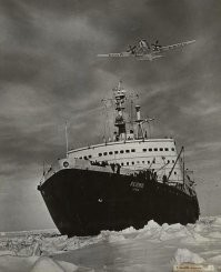 Атомоход «Ленин» и Ил-14 (СССР 04177)