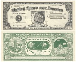 У меня "лунный доллар" лежит, скорее всего сувенир..