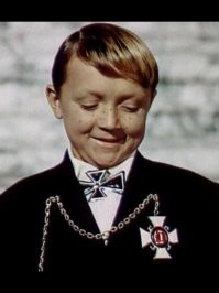 "...Вот сидят буржуины и думают: что же это такое им делать? Вдруг видят: вылезает из-за кустов Мальчиш-Плохиш и прямо к ним.

  Радуйтесь!   кричит он им.   Это всё я, Плохиш, сделал. Я дров нарубил, я сена натащил, и зажёг я все ящики с чёрными бомбами, с белыми снарядами да жёлтыми патронами. То-то сейчас грохнет!

Обрадовались тогда буржуины, записали поскорее Мальчиша-Плохиша в своё буржуинство и дали ему целую бочку варенья да целую корзину печенья.
Сидит Мальчиш-Плохиш, жрёт и радуется...."