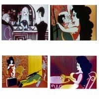 Как в мультике 1978 года(из 4--х частей вроде-бы), правда там еще и блонда была.
Назывался "Ограбление по"