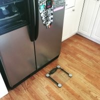 Холодильнмк открывается только до определенной цифры на весах?