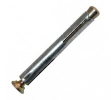 Такой вот анкер. Из него вынимаем болт, накручиваем обычную гайку как ограничитель, потом шайбу, потом всё остальное. Втыкаем в стену, гайкой фиксируем конструкцию. Понимаю что муторно, но на раз сделать и забыть.