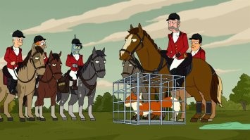 Бендер тоже развлекался с лисами