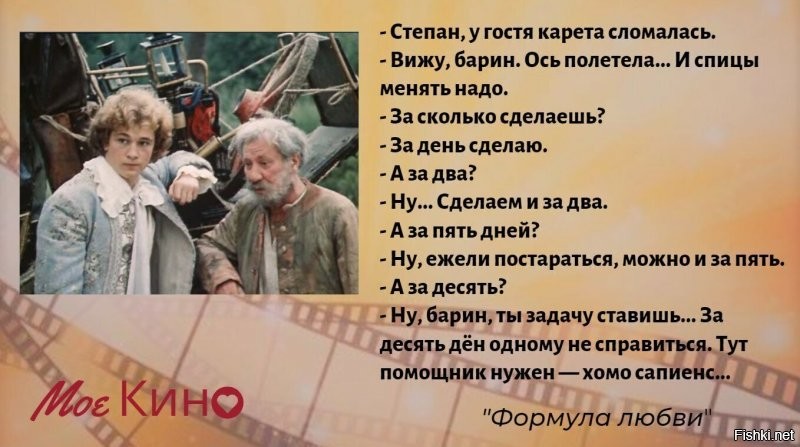 За кадром фильма "Формула любви"