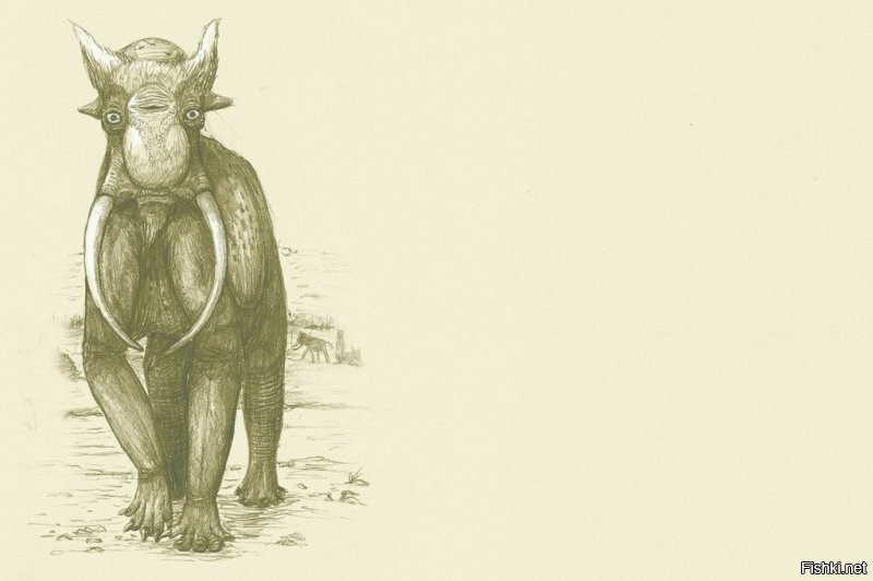 на 90 % современная палеонтология состоит из компьютерной графики воображения "типа ученых"
рисуют картинки животных "по одному коренному зубу"
если палеонтологи далекого будущего найдут кости современных нам собак, птиц, обезьян, слонов - нарисуют вот таких животин "чисто по костям, с высокой вероятностью достоверности"
котэ особо фееричен.....
.