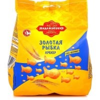 А чо лук с перьями выложили, а рыбу без головы? Надо было еще филе рыбное привести в сравнение. 
Даже 3х годовалый ребенок, не умеющий читать,  поймет,что крекеры имеют форму рыбки, но никак не лука. И не надо отрицать очевидное.
Или вы как художник авангардист...я так вижу?