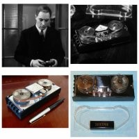 «Электрон-52Д»  катушечный магнитофон (диктофон) ,выпуска конца 1960-х годов. 
"Снимался" в фильме «Семнадцать мгновений весны».