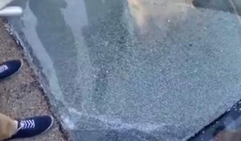 Так, в Киеве тоже трескающееся стекло   это панель со спецэффектами, установленная на нескольких участках моста «для провокации»?