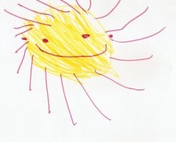 а это вид на Солнце из окна детского сада