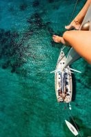 На счёт моего сердца в пятках от просмотра картинок - не дождётесь. А вот если она с мачты вниз навернётся, то её пятки могут уйти в сердце...