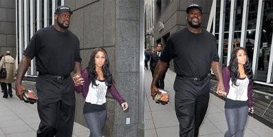 Шакил О Нил с женой.  Тот же вопрос.....