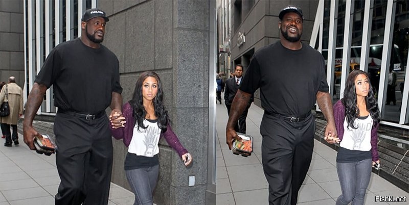 Шакил О Нил с женой.  Тот же вопрос.....