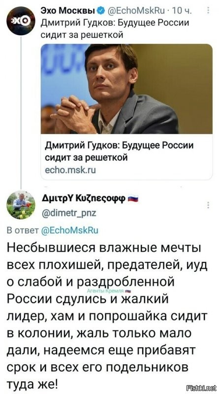 Т.е. будущее России - это убийцы, насильники, наркобарыги и Навальный? Ох...еть теперь!