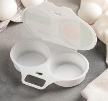 автор, купи себе такой контейнер, и будет тебе СЧАСТИЕ!!!!
сами с подругой таким пользуемся когда утром надо побыстрому приготовить яичницу.
разбиваешь в форму по паре яиц, сверху порезанным луком с укропом - и на 2 минуты в микроваву.
и ничего не взрывается, все чотенько.