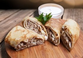 Не сильно люблю блины. Мясо люблю, но, блин, если мясо в блинах!