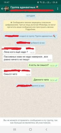 У нас в родительском чате ДС такой срач временами стоит, что даже сделали группу: "Адекватные родители", там я был всего 20 секунд.