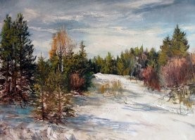 обалденно. только одну картину художник писал не за один раз. тени не совпадают, солнушко убежало. тень от деревьев по разные стороны...