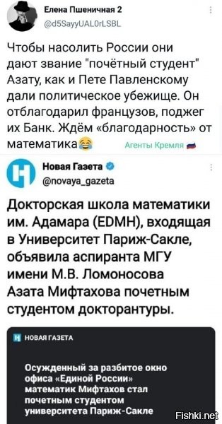 Да, они могут хоть Чикатило объявить почётным мясником Парижа, хоть Навального – почётным блогером-пошивщиком варежек Франции. Нам-то что...