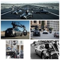 С автомобилями- интересно и правильно автор сказал. Думаю у многих возникнет вопрос о  том оборудовании, которое смонтировано на крыше автотранспорта. Это модификация обычного кино-крана, в то что используют сейчас. Это приспособление изобретатель Анатолий Кокуш назвал -"автороботом". А Голливуде - получило название -"russian arm ".
Трех осевая стабилизация камеры+ дистанционное управлением в купе дающее эффект "полета". (в начале 90-х годов не было дронов и обходились по разному, иногда снимали сцены погони с вертолёта) Если коротко.