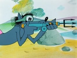 Судя по навыкам волка из "Ну-погоди" Том Кукуруз, Джеймс Борн и все агенты 007 нервно курят от зависти.