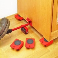 Вот.. Вот так и надо отвечать. Спасибо. Помнится в темно советском прошлом у меня был подобный бытовой набор размахом поменьше - длиной полметра и в комплекте 4 катка - набор для перемещения мебели. Что-то вроде этого