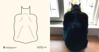 Художник рисует минималистичные рисунки мемных котов